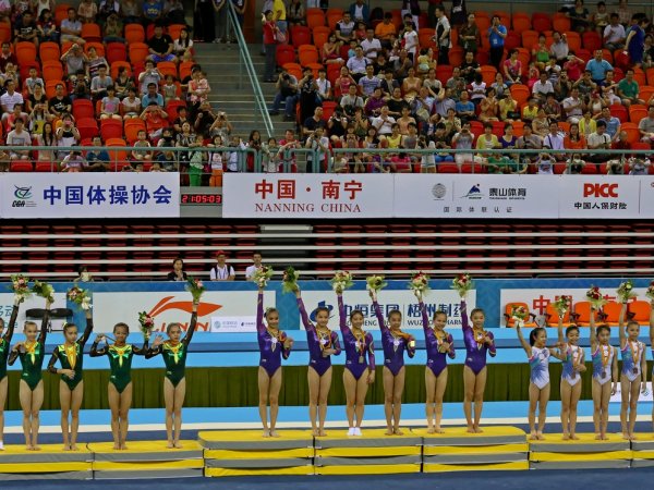 2014全国体操锦标赛浙江女团夺冠