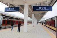南宁火车站高铁站台12月10日启用