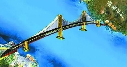 中国将投1400亿建跨海大桥 北海去海南仅需3