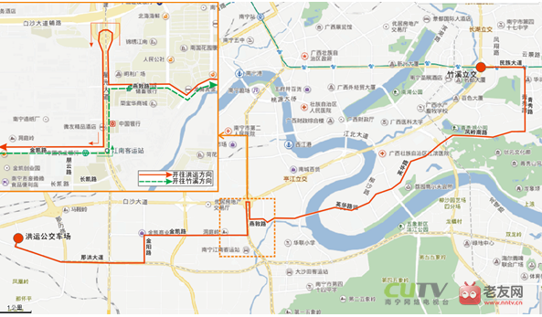 8日起 南宁英华路沿线开通121路公交线路