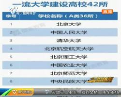 教育部等公布“双一流”名单 广西大学入围 教育部等公布“双一流”名单 广西大学入围