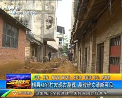 横县红宜村发现古墓葬 墓碑碑文清晰可见 横县红宜村发现古墓葬 墓碑碑文清晰可见