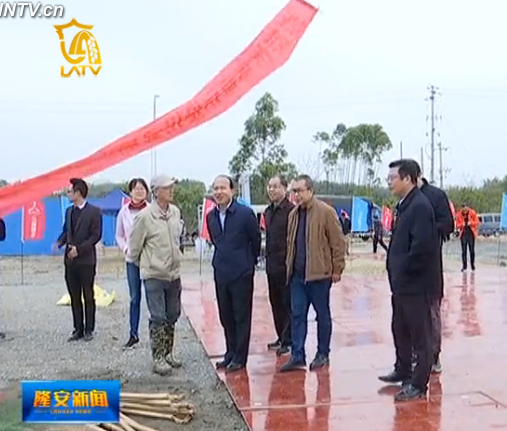 县长甘诚到三礼电子有限公司项目现场召开现场办公会-隆安新闻
