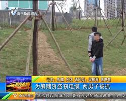 为筹赌资盗窃电缆 两男子被抓 为筹赌资盗窃电缆 两男子被抓