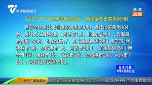 2月22日广西无新增确诊病例 新增治愈出院病例5例 2月22日广西无新增确诊病例 新增治愈出院病例5例