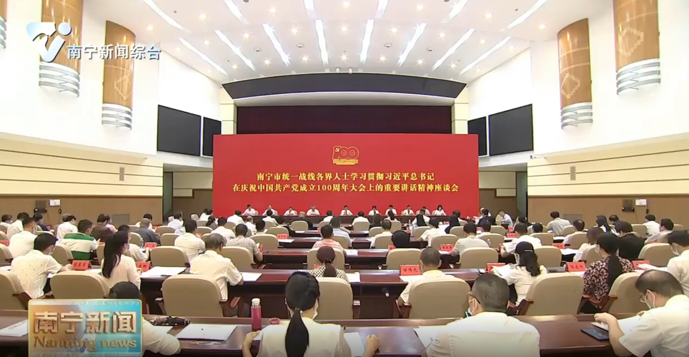 南寧市統一戰線各界人士  學習貫徹習近平總書記在慶祝中國共產黨成立100周年大會上的重要講話精神