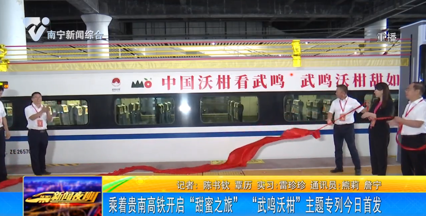 乘着贵南高铁开启“甜蜜之旅” “武鸣沃柑”主题专列今日首发