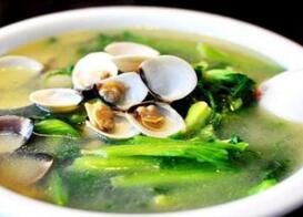 車螺芥菜湯