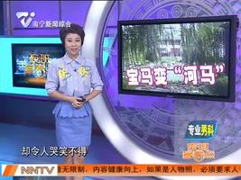 鞋带惹祸   宝马车穿墙而过变“河马”