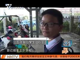 刚学会就上路  “小小骑车族”令人担忧