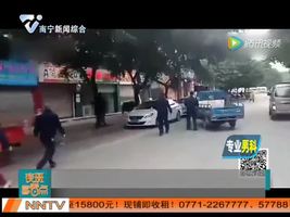 牦牛逃出屠宰场狂奔撞伤人 警察8枪击毙