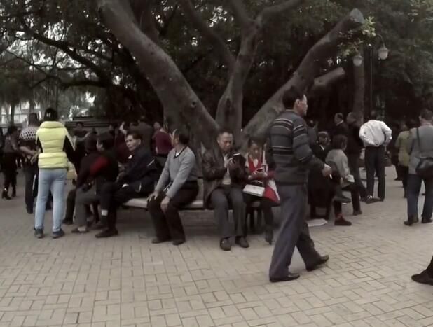 朝陽花園南寧人的休閑生活