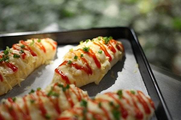 營養早餐——蔥香芝士面包