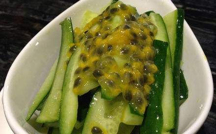 春季清新菜——百香果拌黃瓜苗