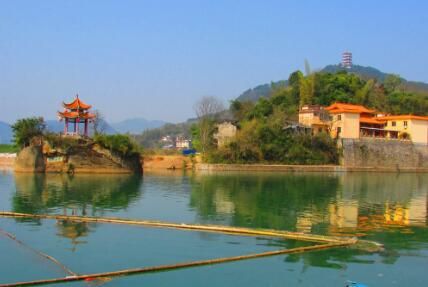 桂林平乐茶江风光