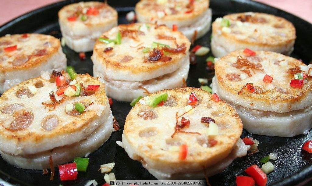 夏季清新菜——蓮藕釀