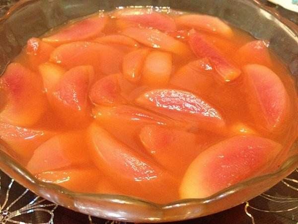 自制蜜桃罐頭清涼又營養