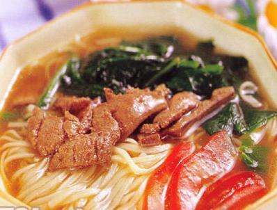 營養豐富的番茄豬肝面