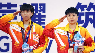 军运会-中国队乒乓球项目再获两枚双打金牌