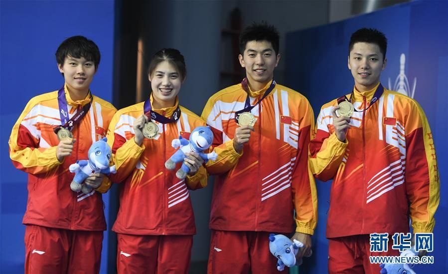 军运会游泳项目收官 中国队获27金破19项赛会纪录