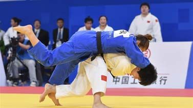 中国队夺得军运会柔道女子团体冠军