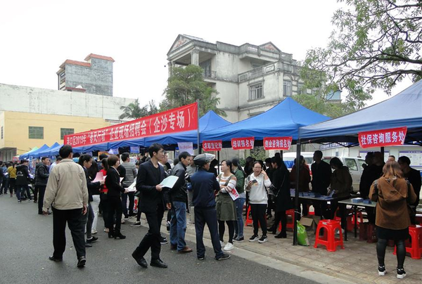 港口区启动“春风行动” 企业现场招聘会