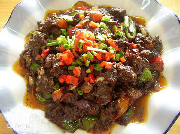 广西全州美食：醋血鸭