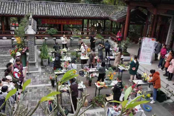 美cry！南寧公園這群人的插花令人心醉