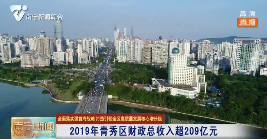【全面落实强首府战略 打造引领全区高质量发展核心增长极】2019年青秀区财政总收入超209亿元