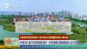 【全面落实强首府战略  打造引领全区高质量发展核心增长极】今年前10月  南宁中关村科技园与南宁·中关村创新示范基地营业收入达73.07亿元