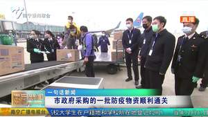 市政府采购的一批防疫物资顺利通关