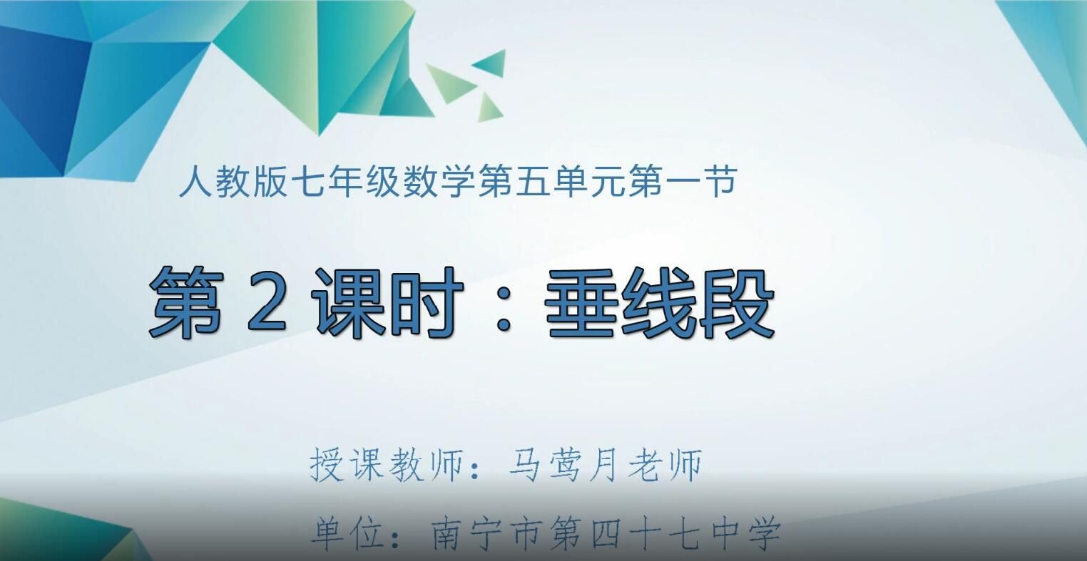 初中七年级数学0102#下册《垂线》02