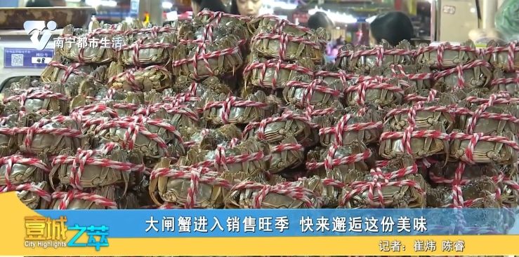 大闸蟹进入销售旺季  快来邂逅这份美味