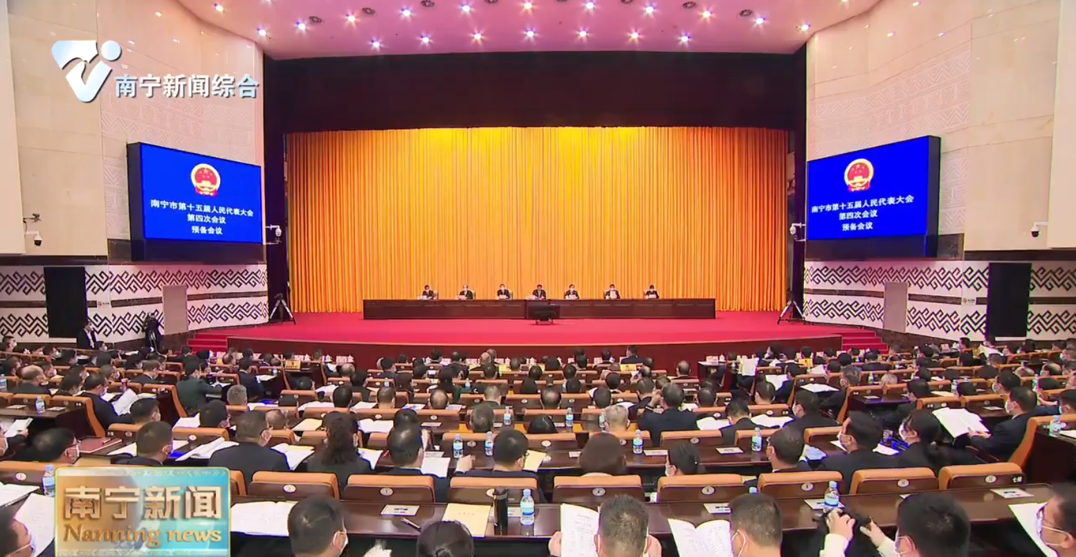 南宁市第十五届人民代表大会第四次会议举行预备会议