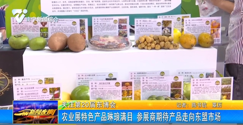 农业展特色产品琳琅满目 参展商期待产品走向东盟市场 