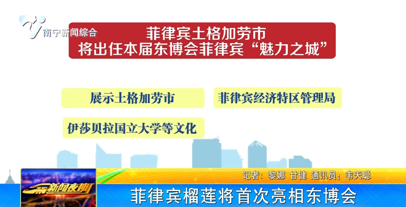 菲律賓榴蓮將首次亮相東博會 