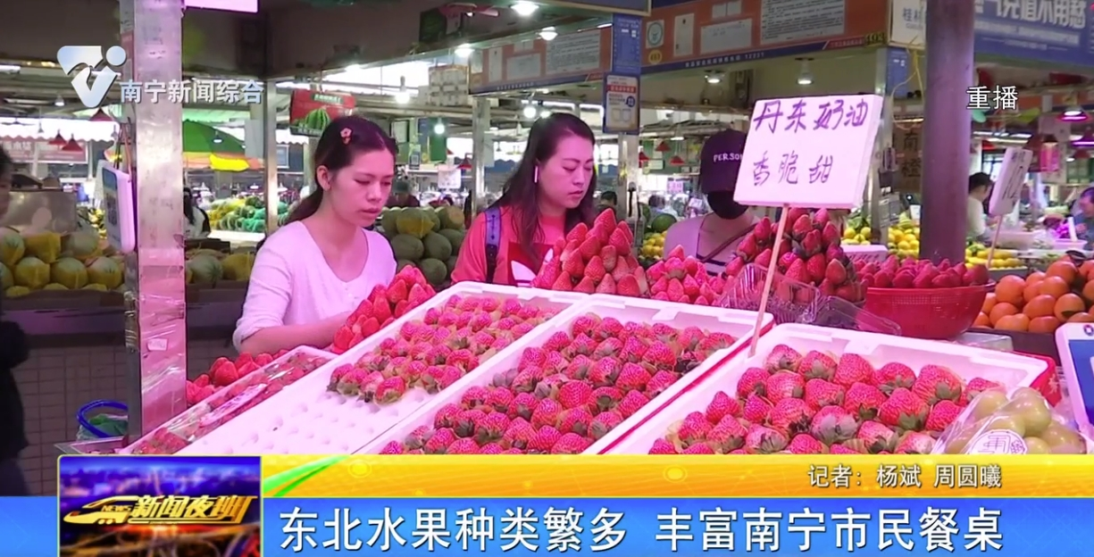 東北水果種類繁多 豐富南寧市民餐桌