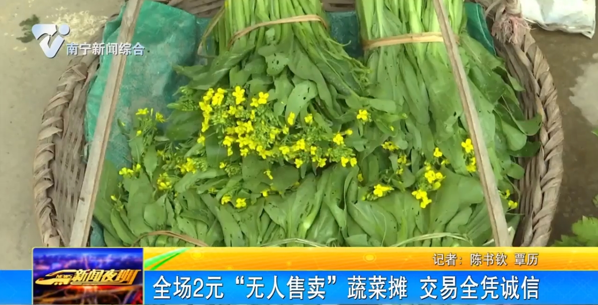 全場2元“無人售賣”蔬菜攤  交易全憑誠信