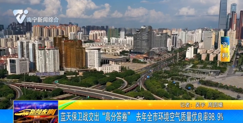 藍(lán)天保衛(wèi)戰(zhàn)交出“高分答卷” 去年全市環(huán)境空氣質(zhì)量?jī)?yōu)良率98.9% 