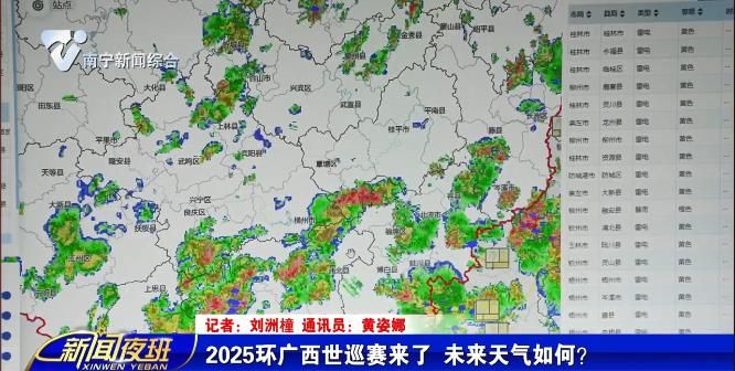 2025环广西世巡赛来了 未来天气如何？