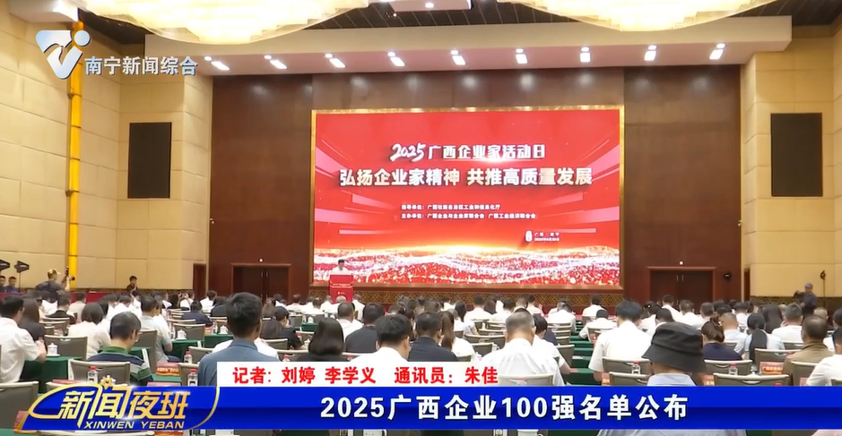 2025广西企业100强名单公布