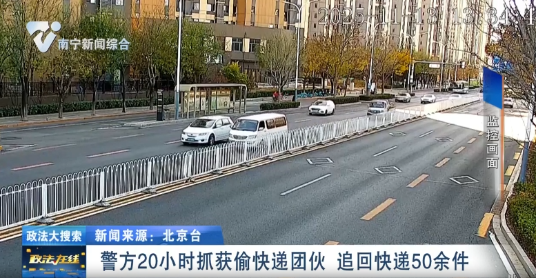 警方20小时抓获偷快递团伙 追回快递50余件 