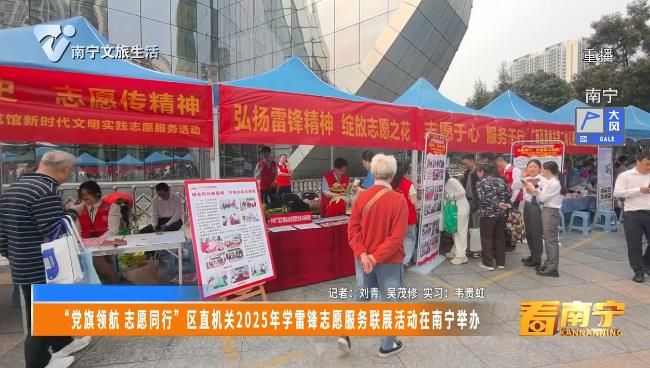 “党旗领航 志愿同行”区直机关2025年学雷锋志愿服务联展活动在南宁举办