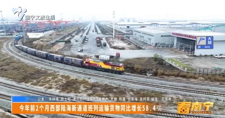 今年前2个月西部陆海新通道班列运输货物同比增长58.4%