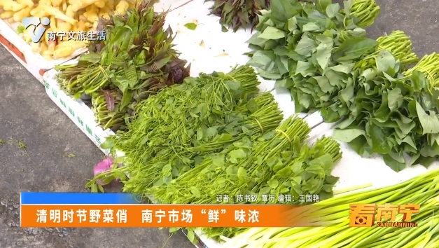 清明时节野菜俏 南宁市场“鲜”味浓