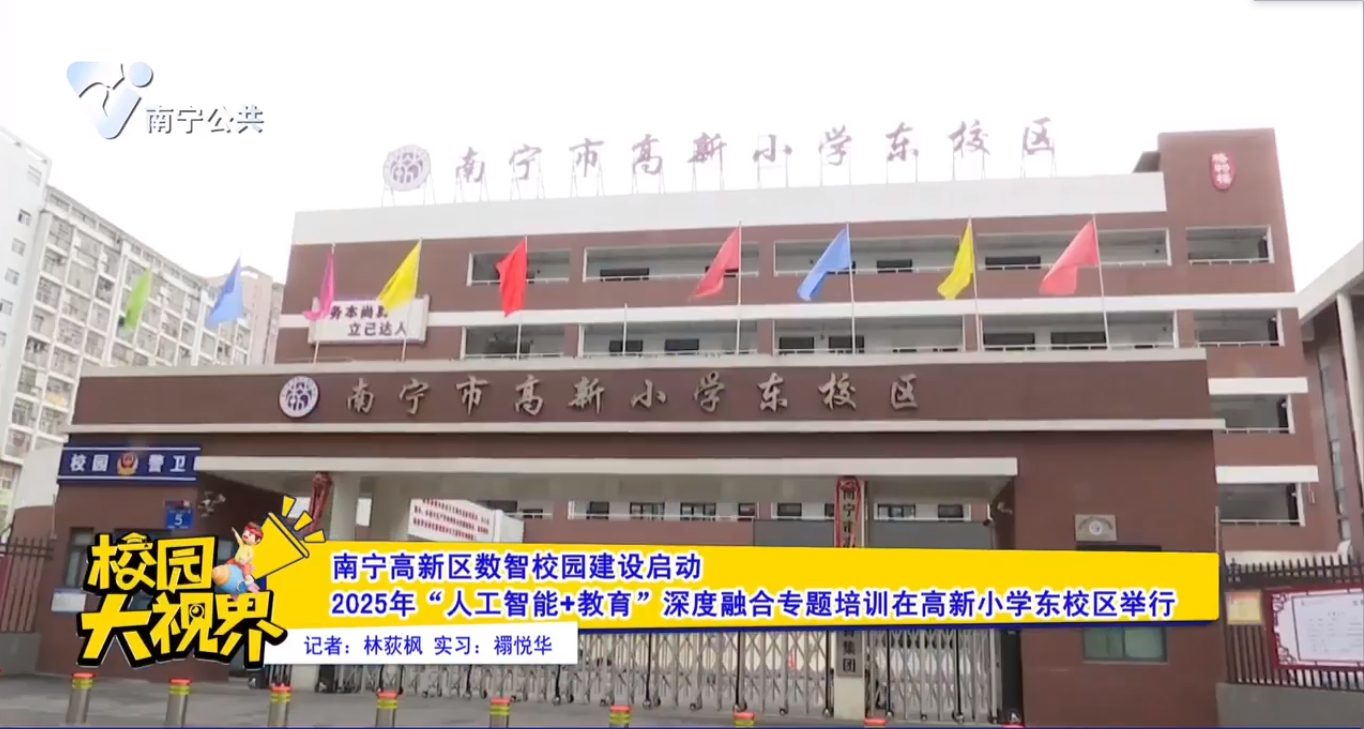 南宁高新区数智校园建设启动 2025年“人工智能+教育”深度融合专题培训在高新小学东校区举行