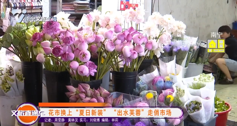 花市换上“夏日新装” “出水芙蓉”走俏市场