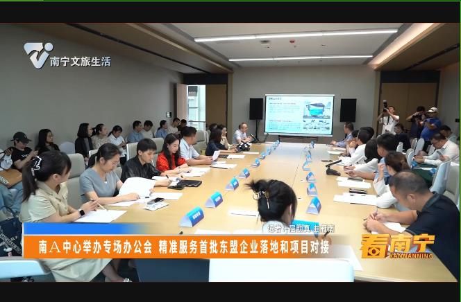 南A中心举办专场办公会 精准服务首批东盟企业落地和项目对接