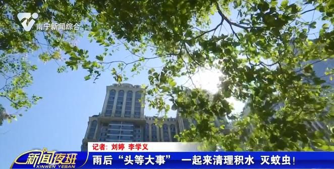 雨后“头等大事” 一起来清理积水 灭蚊虫 ！