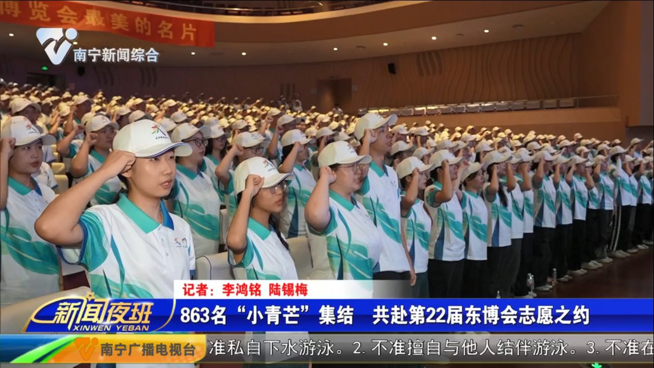 863名“小青芒”集结  共赴第22届东博会志愿之约 